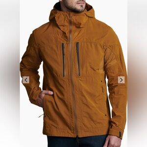 Kuhl Men's Orange Waxed Canvas Jacket